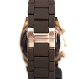 Emporio Armani Sportivo Chronograph Brown Dial Brown Silicone Strap Watch For Men - AR5891