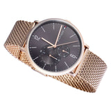 Tommy Hilfiger Brooklyn Grey Dial Gold Mesh Bracelet Watch for Men - 1791506