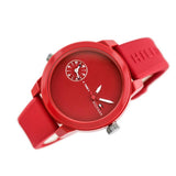 Tommy Hilfiger Denim Quartz Red Dial Red Rubber Strap Watch for Men - 1791323