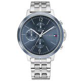 Tommy Hilfiger Casual Quartz Blue Dial Silver Steel Strap Watch For Women - 1782188