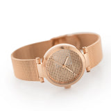 Tommy Hilfiger Lynn Crystals Rose Gold Dial Rose Gold Mesh Strap Watch For Women - 1781868