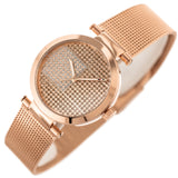 Tommy Hilfiger Lynn Crystals Rose Gold Dial Rose Gold Mesh Strap Watch For Women - 1781868