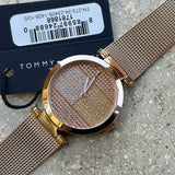 Tommy Hilfiger Lynn Crystals Rose Gold Dial Rose Gold Mesh Strap Watch For Women - 1781868