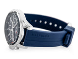 Tommy Hilfiger Mason Blue Dial Blue Rubber Strap Watch for Men - 1791791