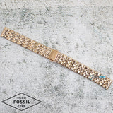 Fossil Jacqueline Rose Gold Dial Rose Gold Steel Strap Watch for Women - ES3632