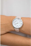 Fossil Jacqueline Blush Mother of Pearl Dial Pink Leather Strap Watch for Women - ES4151