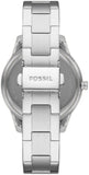 Fossil Stella Sport Multifunction Silver Dial Silver Steel Strap Watch for Women - ES5108