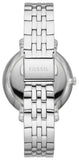 Fossil Jacqueline Multifunction Moonphase White Dial Silver Steel Strap Watch for Women - ES5164