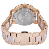 Movado Bold Rose Gold Dial Two Tone Steel Strap Watch for Women - 3600639