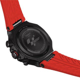 Tissot T Race Chronograph Black Dial Red Rubber Strap Watch For Men - T141.417.37.057.01