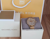 Michael Kors Portia Quartz Gold Dial Gold Steel Strap Watch For Women - MK3886