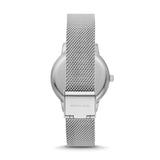 Michael Kors Quartz Crystals White Dial Silver Mesh Strap Watch for Women - MKO1013