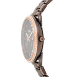 Fossil Tailor Analog Brown Dial Brown Steel Strap Watch for Women - ES4258