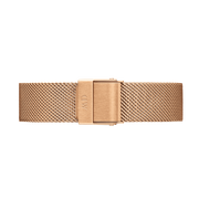 Daniel Wellington Classic Petite White Dial Rose Gold Mesh Bracelet Watch For Women - DW00100219