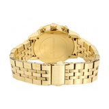 Michael Kors Runway Chronograph Gold Dial Gold Steel Strap Watch For Women - MK5698