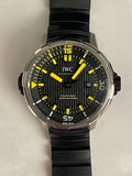 IWC Aquatimer Automatic 2000 Black Dial Black Rubber Strap Watch for Men - IW358001