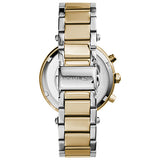 Michael Kors Parker Chronograph Silver Dial Two Tone Steel Strap Watch For Women - MK5687