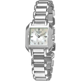 Tissot T Wave Diamonds Mother of Pearl Dial Silver Steel Strap Watch for Women - T02.1.285.74