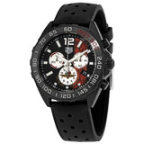 Tag Heuer Formula 1 Indy 500 Edisi Terbatas Chronograph Black Dial Black Rubber Strap Watch untuk Pria - CAZ101AD.FT8024