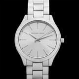 Michael Kors Slim Runway Silver Dial Silver Steel Strap Watch For Women - MK4502