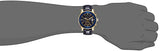 Guess Pinnacle Chronograph Quartz Blue Dial Blue Leather Strap Watch For Men - W0673G2