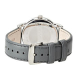 Emporio Armani Classic Quartz Grey Dial Grey Leather Strap Watch For Men - AR1730