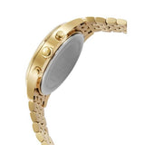 Hugo Boss Associate Chronograph Blue Dial Gold Steel Strap Watch for Men - 1513841