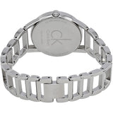 Calvin Klein Stately Silver Dial Silver Steel Strap Watch for Women - K3G2312W