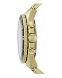 Guess BFF Multifunction Black Dial Gold Steel Strap Watch for Women - W0231L3