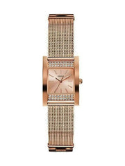 Guess Nouveau Diamonds Rose Gold Dial Rose Gold Mesh Bracelet Watch for Women - W0127L3
