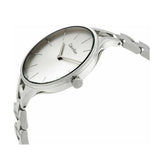 Calvin Klein Graphic White Dial Silver Steel Strap Watch for Women - K7E23146