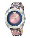 Versace Shadov Pink Dial Pink Leather Strap Watch for Women - VEBM00818