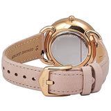 Fossil Tailor Quartz White Dial Pink Leather Strap Watch for Women - ES4393