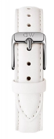 Daniel Wellington Petite Bondi White Dial White Leather Strap Watch For Women - DW00100190