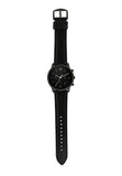 Fossil Neutra Chronograph Black Dial Black Leather Strap Watch for Men - FS5503