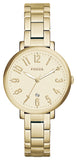 Fossil Jacqueline Gold Dial Gold Steel Strap Watch for Women - ES3971