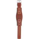 Fossil Original Boyfriend Sport Chronograph Beige Dial Brown Leather Strap Watch for Women - ES4046