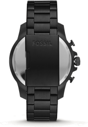 Fossil Bowman Chronograph Black Dial Black Steel Strap Watch for Men - FS5603
