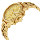 Fossil Boyfriend Chronograph Gold Dial Gold Steel Strap Watch for Women - ES2197