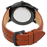 Fossil The Minimalist Black Dial Brown Leather Strap Watch for Men - FS5305