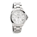 Fossil Cecile Multifunction Silver Dial Silver Steel Strap Watch for Women - AM4509