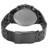 Fossil Forrester Chronograph Black Dial Grey Steel Strap Watch for Men - FS5606