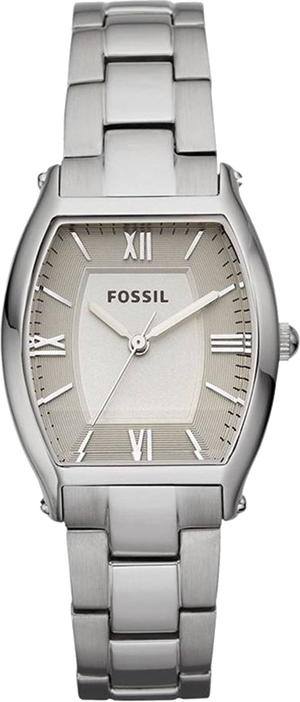 Fossil Wallace Designer Silver Dial Silver Steel Strap Watch for Women - ES3057