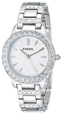 Fossil Jesse White Dial Silver Steel Strap Watch for Women - ES2362