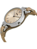 Fossil Georgia Bone Grey Dial Beige Leather Strap Watch for Women - ES2830