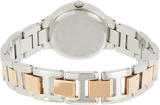 Fossil Virginia Rose Gold Dial Two Tone Steel Strap Watch for Women - ES3405