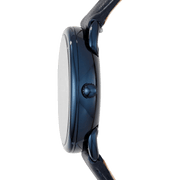 Fossil Tailor Blue Dial Blue Leather Strap Watch for Women - ES4092