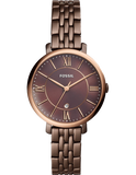 Fossil Jacqueline Brown Dial Brown Steel Strap Watch for Women - ES4275