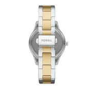 Fossil Stella Sport Multifunction Silver Dial Two Tone Steel Strap Watch for Women - ES5107