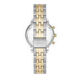 Fossil Neutra Chronograph Mother of Pearl White Dial Two Tone Steel Strap Watch for Women - ES5216